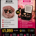 Estuche Maquillaje Espejo LED Portátil Premium