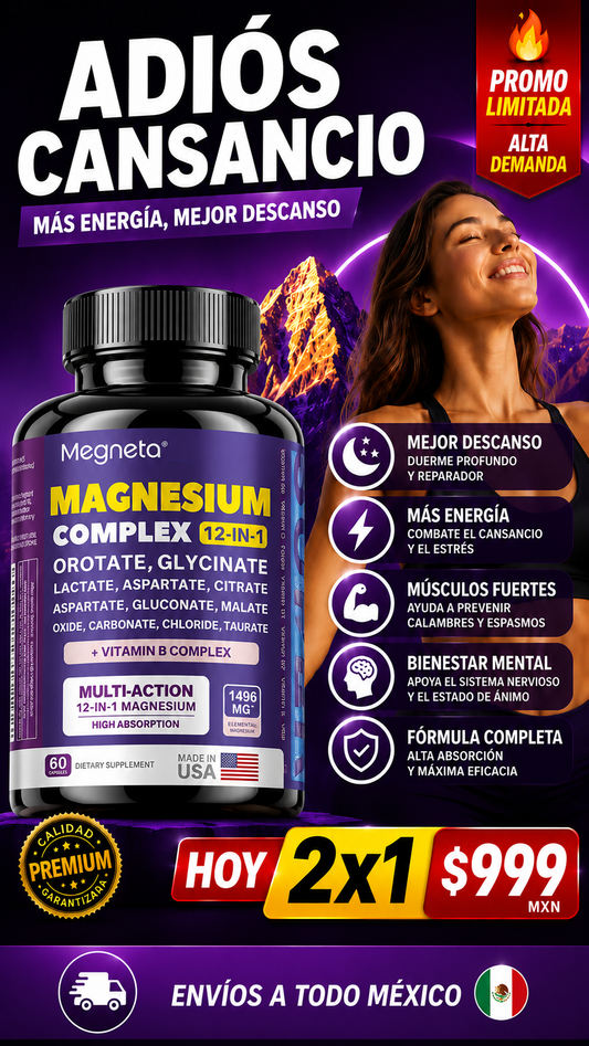 Suplemento Megneta Magnesio Complex 12 EN 1