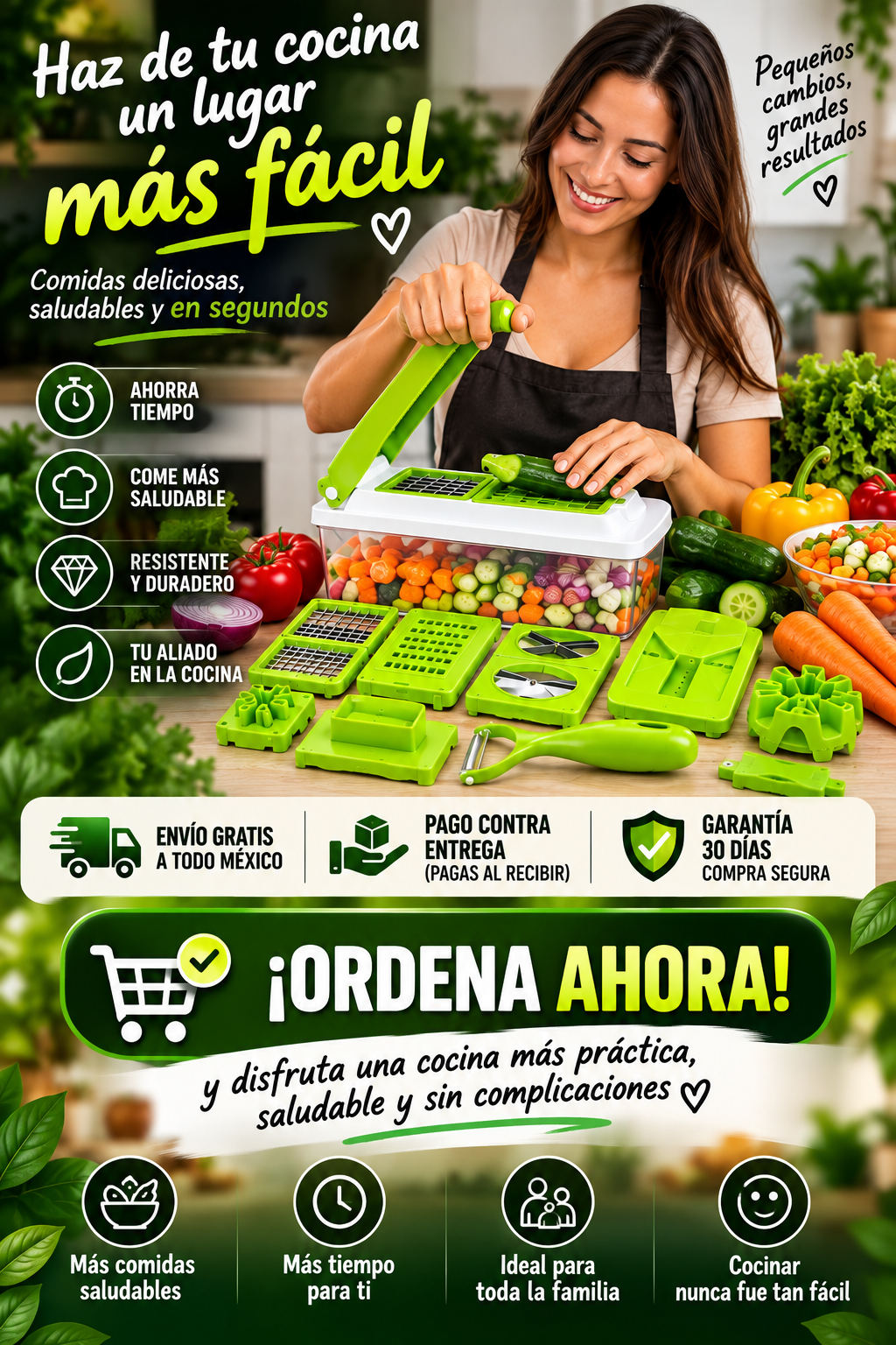 Cortador de Verduras Profesional - Entrega Rápida