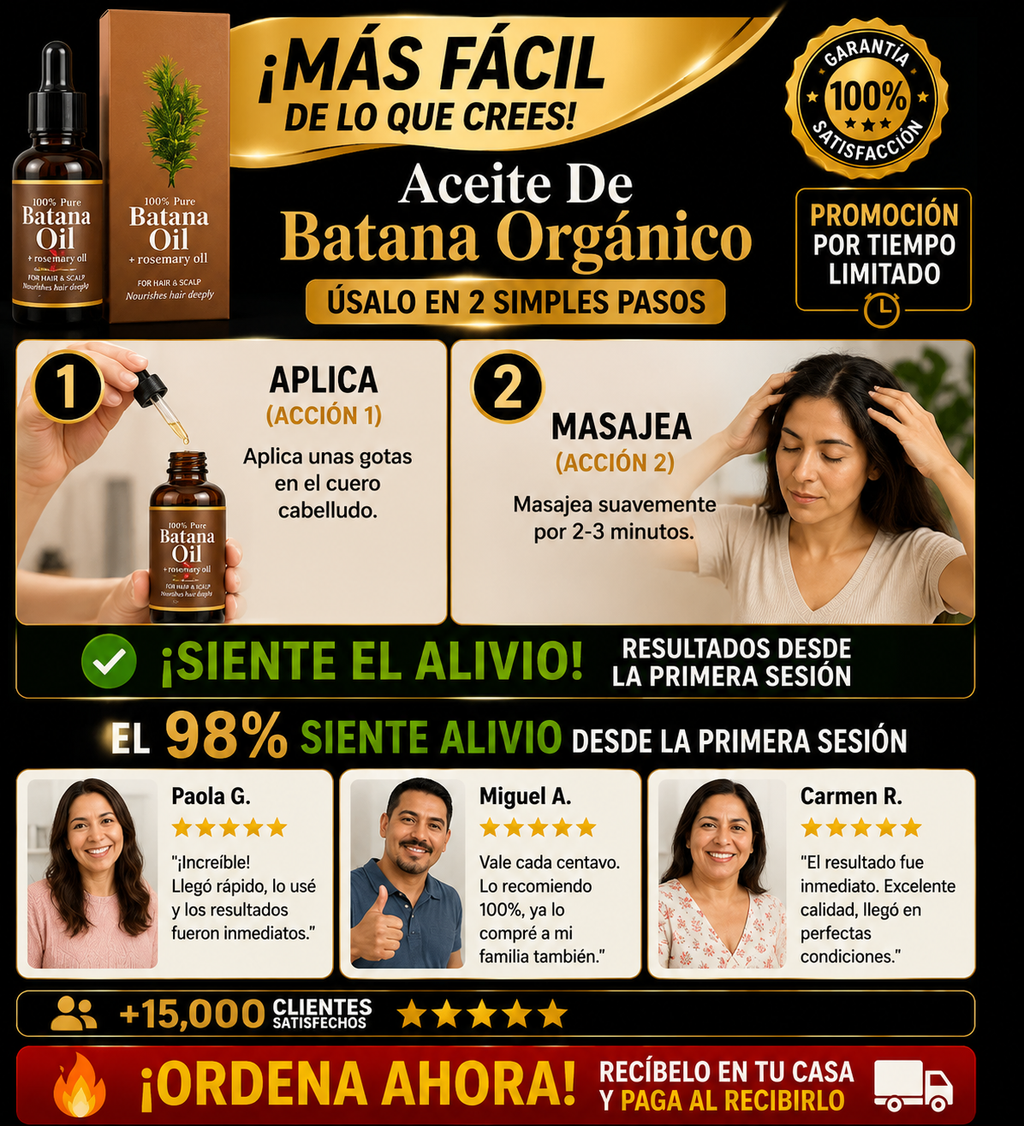 Aceite de Batana Orgánico Puro Natural Premium