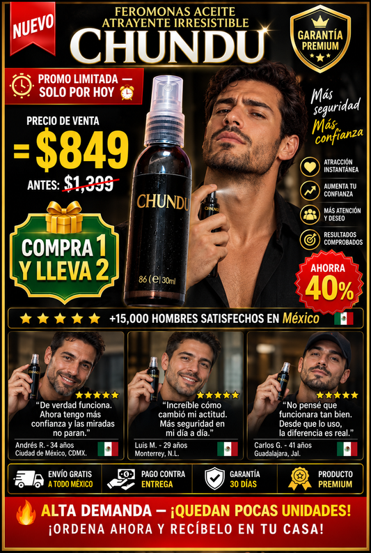 Feromonas Premium Aceite Atrayente Irresistible Conquista