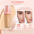 Base de maquillaje líquida mate con protector solar