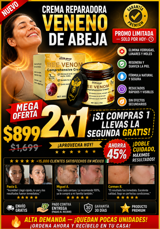 Crema Reparadora Veneno Abeja Facial Premium