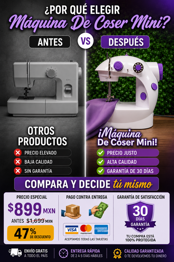 Máquina de Coser Mini Portátil Profesional