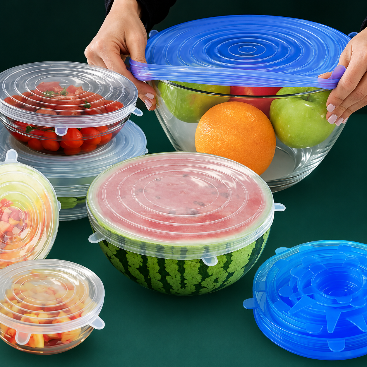 Tapa-Todo™ | Tapas de silicona selladoras de alimentos (Pack x6) OFERTA 2X1 (Pack x12)