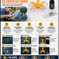 Kit Reparador Profesional Cristales y Vidrios