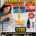 Kit Reparador Profesional Cristales y Vidrios