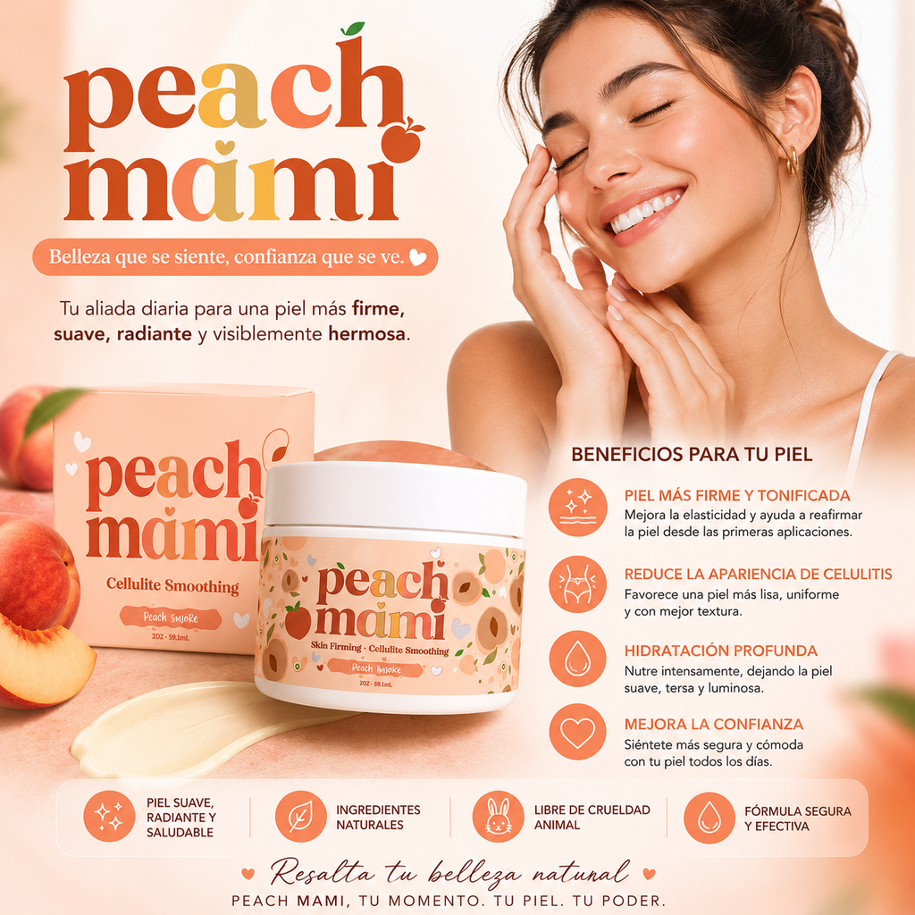 Crema Corporal Reafirmante Peach Mami Piel Firme