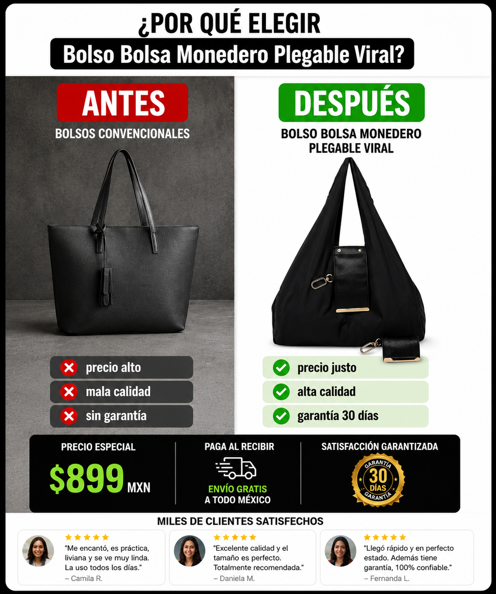 Bolso Plegable Monedero Viral Imprescindible