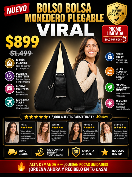 Bolso Plegable Monedero Viral Imprescindible