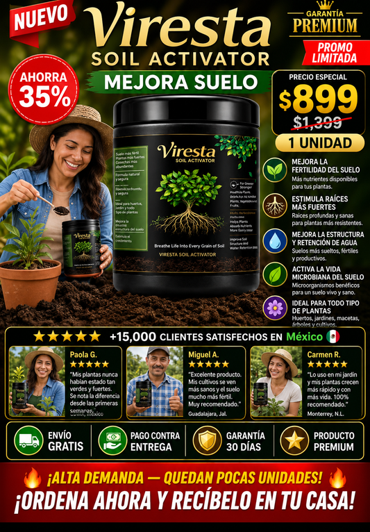 Viresta Activador de Suelo - Mejora Natural Garantizada