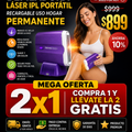 Depiladora láser IPL portátil recargable uso hogar permanente