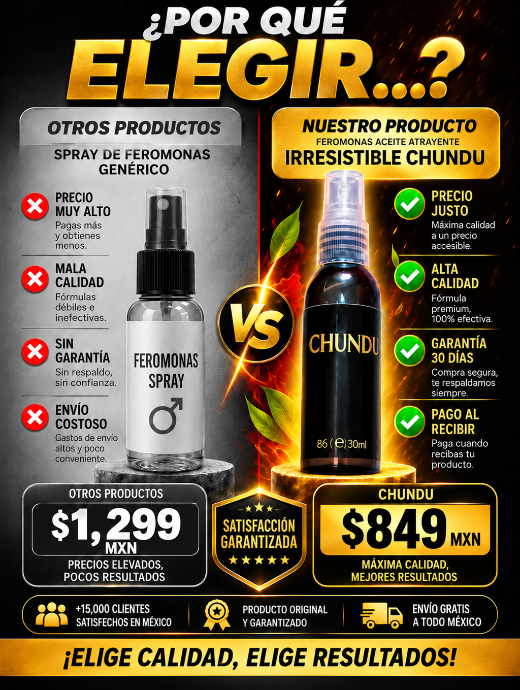 Feromonas Premium Aceite Atrayente Irresistible Conquista