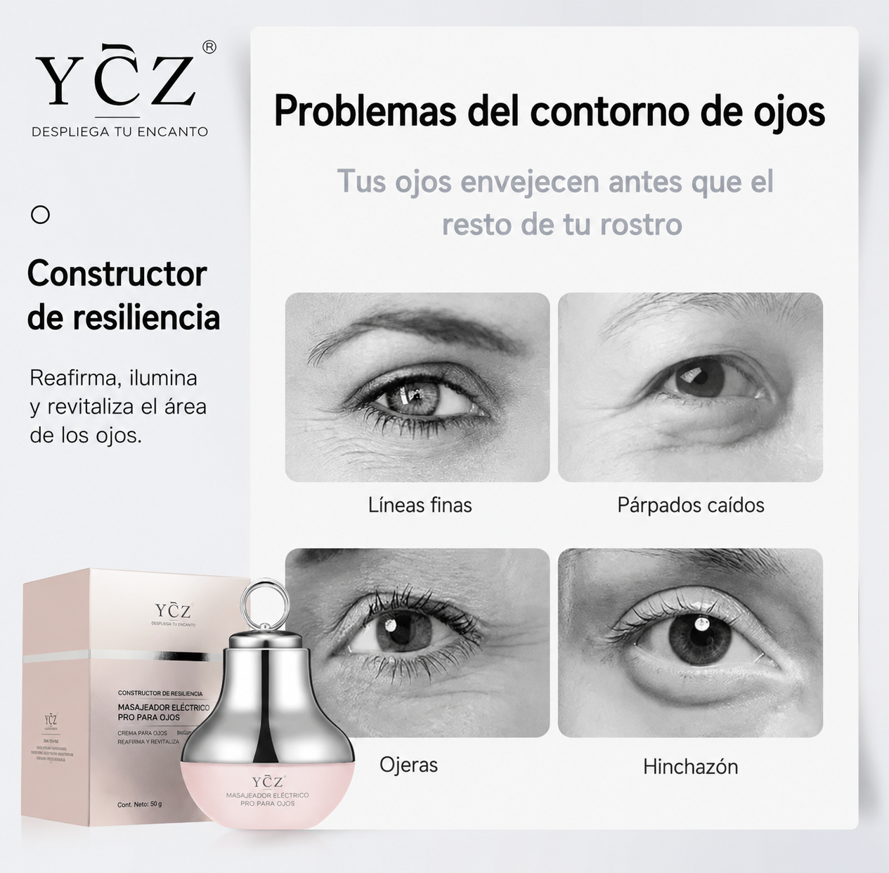 Crema de Ojos de Masaje Electrico YCZ