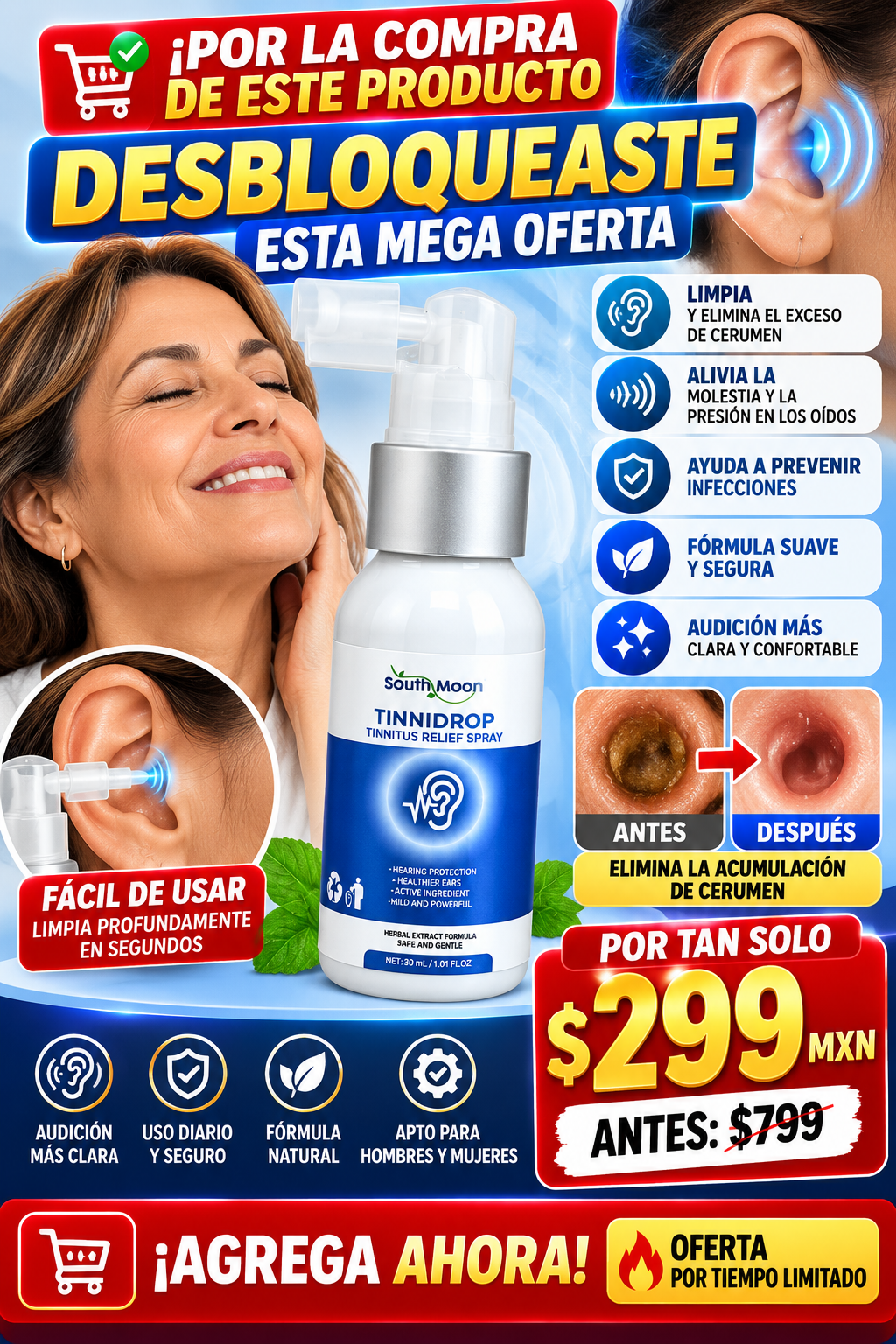 👂✨ LIMPIADOR DE OÍDOS TINNIDROP™ – LIMPIEZA PROFUNDA Y CUIDADO DIARIO PARA TUS OÍDOS 🔥