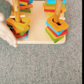 Set de juguetes educativos Montessori de madera con xilófono y torre apilable — video-producto