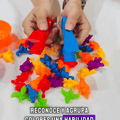 Juguete Montessori de dinosaurios para contar y clasificar — video-producto