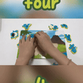Juguete Montessori de dinosaurios para contar y clasificar — video-producto