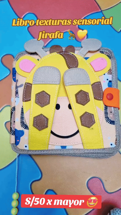 Libro de tela 3D con actividades Montessori para bebés — video-producto