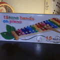 Set de juguetes educativos Montessori de madera con xilófono y torre apilable — video-producto