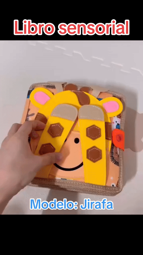 Libro de tela 3D con actividades Montessori para bebés — video-producto