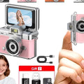 Mini cámara digital portátil para llavero con video 1080P y pantalla LED