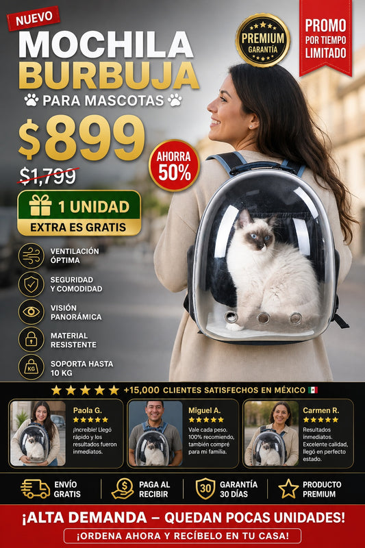 Morral Capsula Para Mascotas perros y gatos - imagen 1