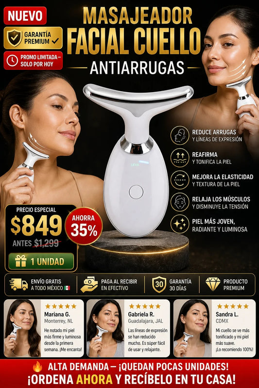Masajeador Facial Cuello Antiarrugas Lifting Inmediato