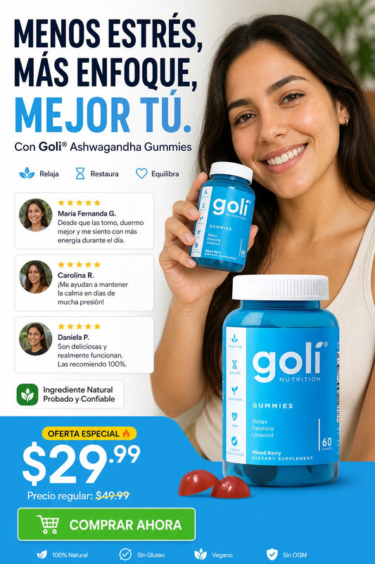Suplemento Goli Ashwaganda 60 Gomas - imagen 1