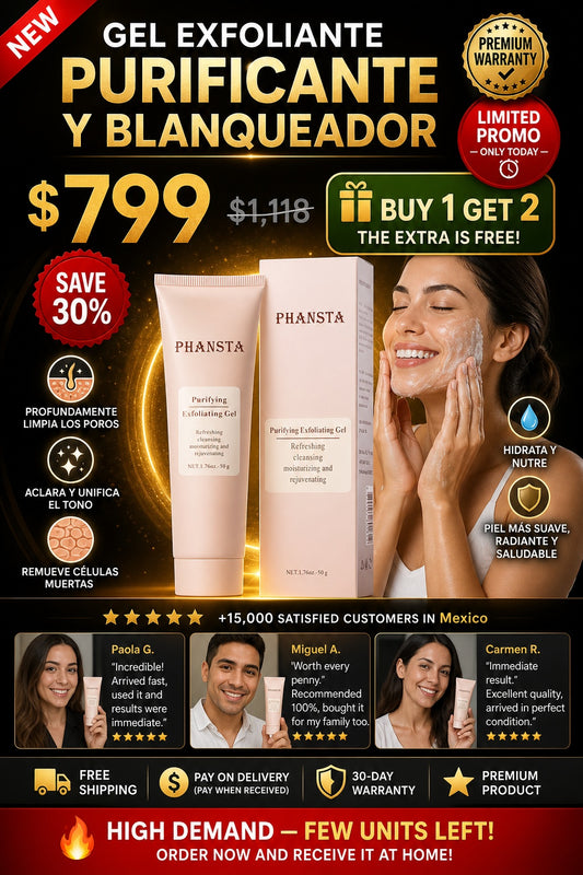 Gel Exfoliante Purificante y blanqueador - imagen 1