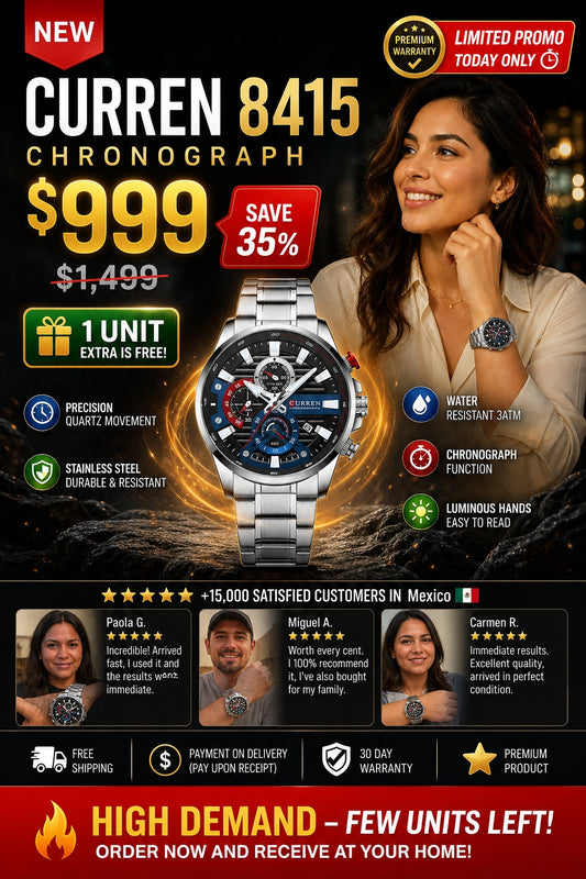 Reloj Curren 8415 Platea Crono Acero In - imagen 1