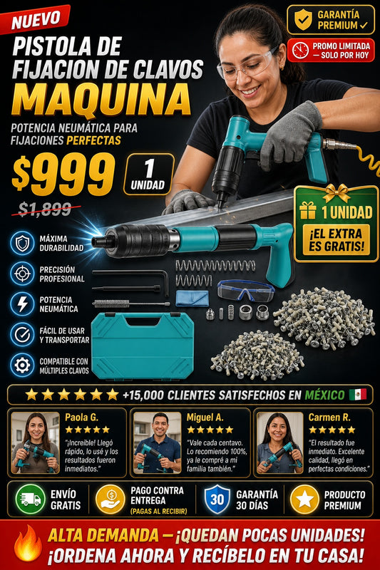 Pistola De Fijacion De Clavos Maquina - imagen 1