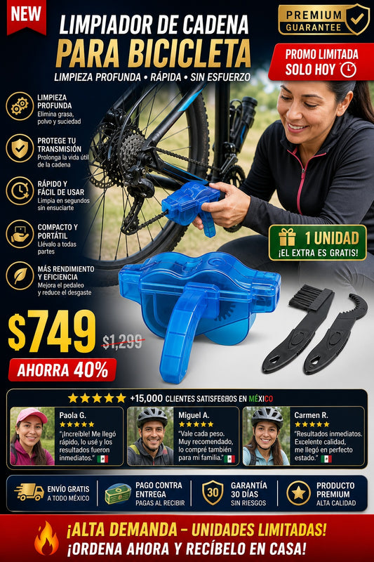 Limpiador De Cadena Bicicleta - imagen 1