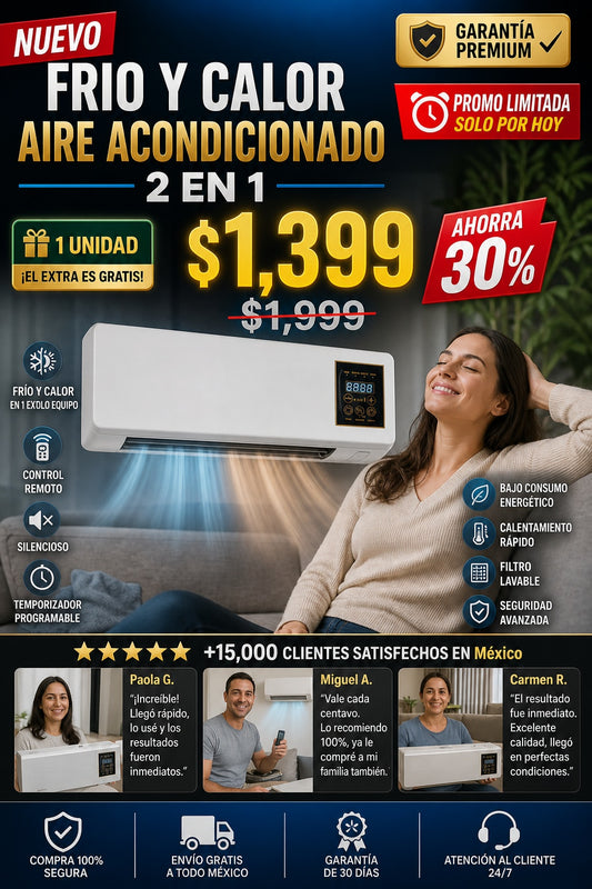 Frio Y Calor Aire Acondicionado 2 En 1 - imagen 1