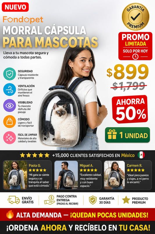 Morral Capsula Para Mascotas - imagen 1