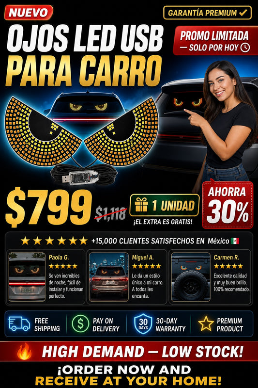 Ojos Led Usb para carro - imagen 1