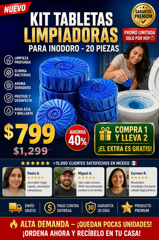 Kit Pastillas Limpieza Para Inodoro 20 pç - imagen 1