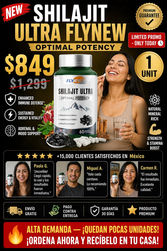 Shilajit Ultra Flynew 60 Capsulas - imagen 1