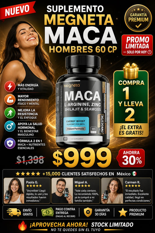 Suplemento Megneta Maca Hombres 60 Cp - imagen 1