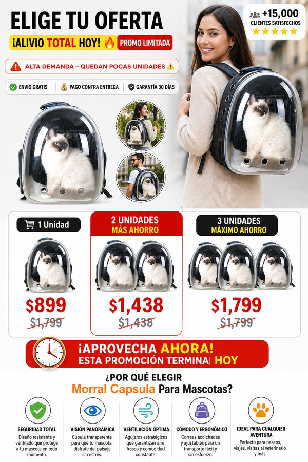 Morral Capsula Para Mascotas - imagen 2