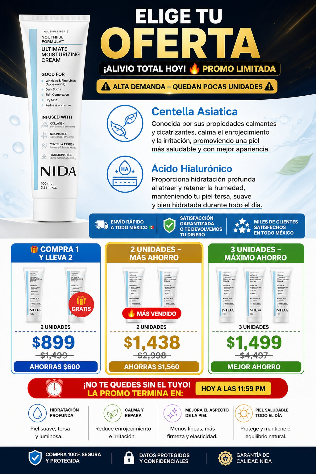 Crema Nida Hidratante Viral - imagen 2