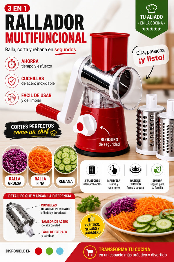 Rallador Multifuncional 3 En 1 - imagen 2