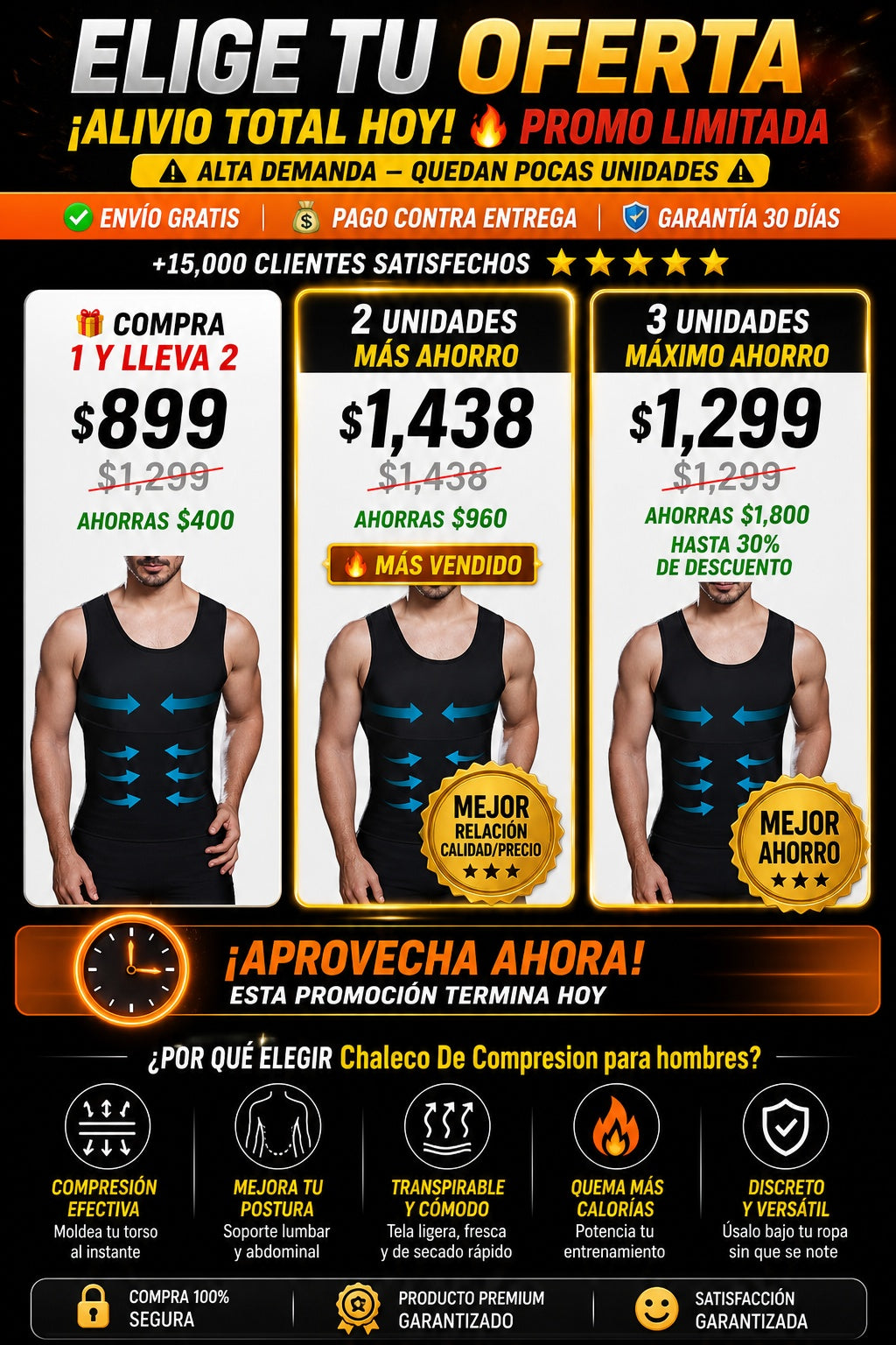Chaleco De Compresion para hombres - imagen 2