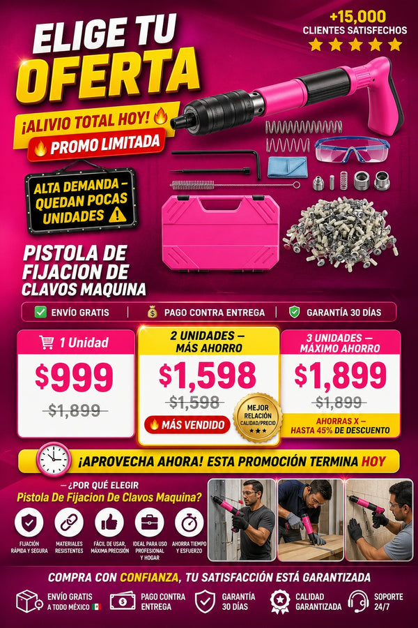 Pistola De Fijacion De Clavos Maquina - imagen 2