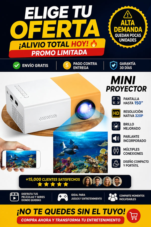 Mini Rproyector Multimedia Portatil - imagen 2