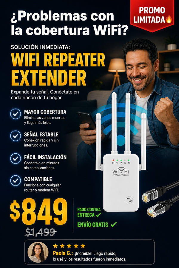 Repetidor De Wifi dispositivo electrónico diseñado para ampliar la cobertura de una red inalámbrica - imagen 3