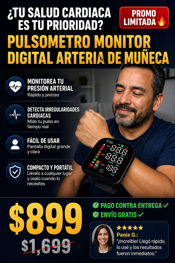 Pulsometro Monitor Digital Arteria de muñeca - imagen 3