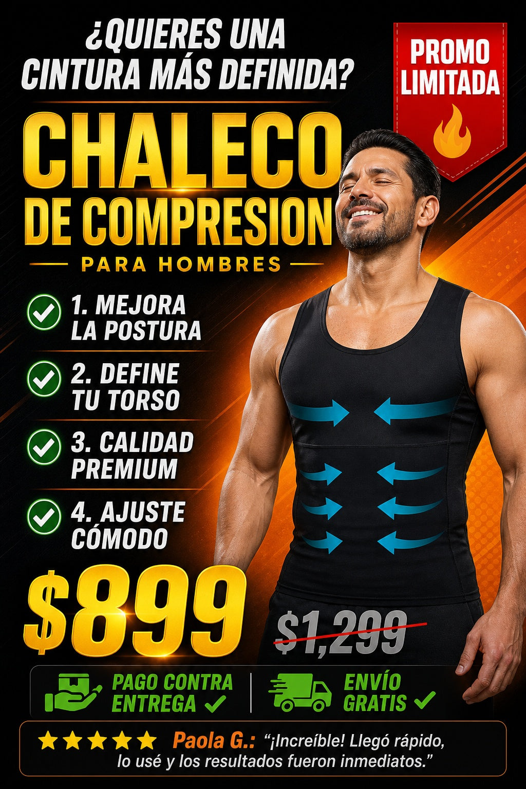 Chaleco De Compresion para hombres - imagen 3