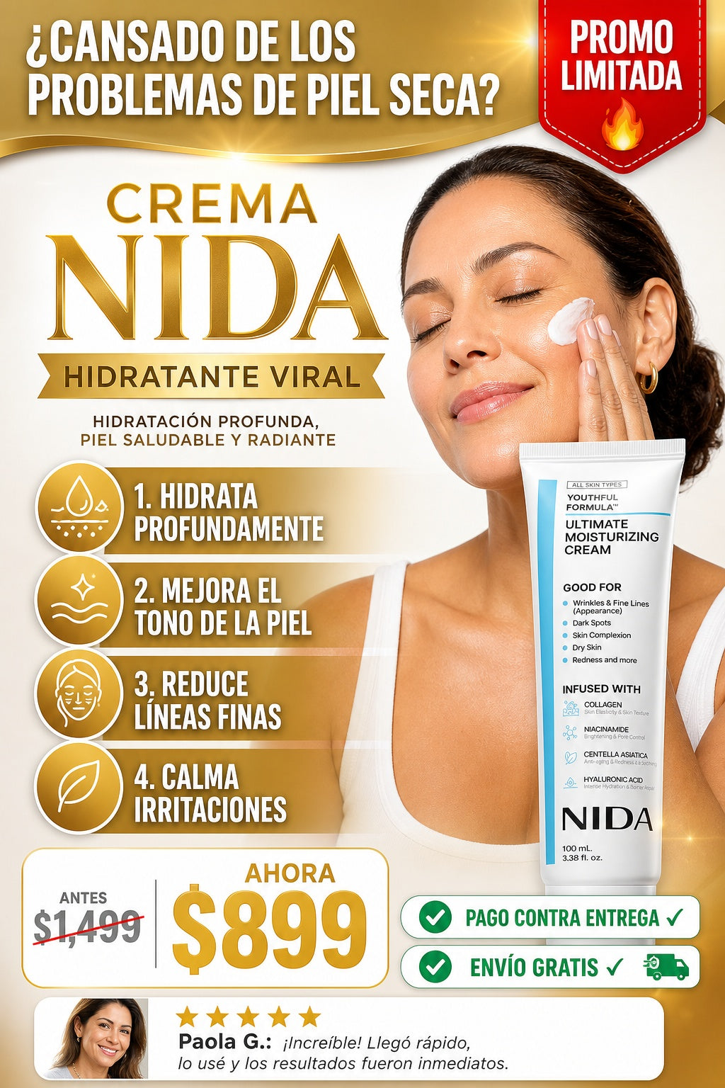 Crema Nida Hidratante Viral - imagen 3
