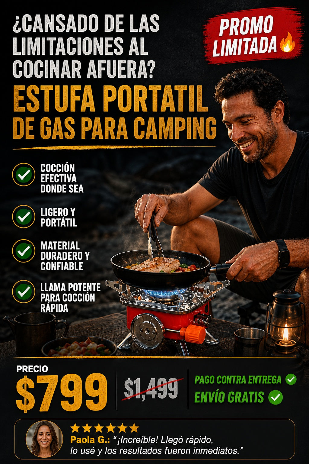 Estufa Portatil De Gas Para Camping - imagen 3